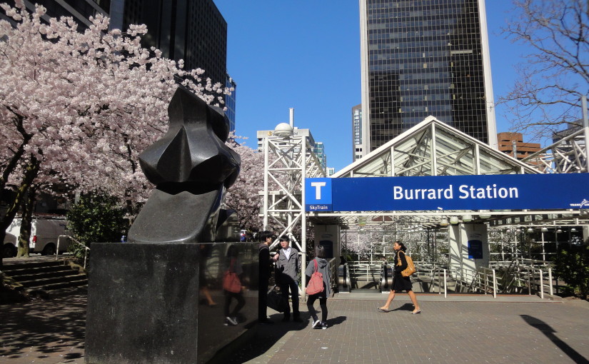 溫哥華櫻花賞｜美國曙櫻 ＠Burrard Station