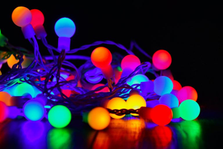 multicolored link light decor