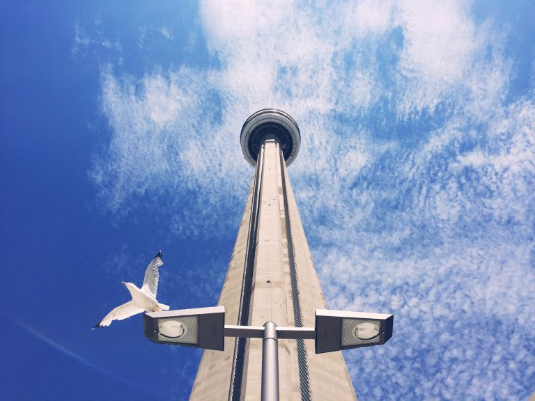 high angle photography of gray tower