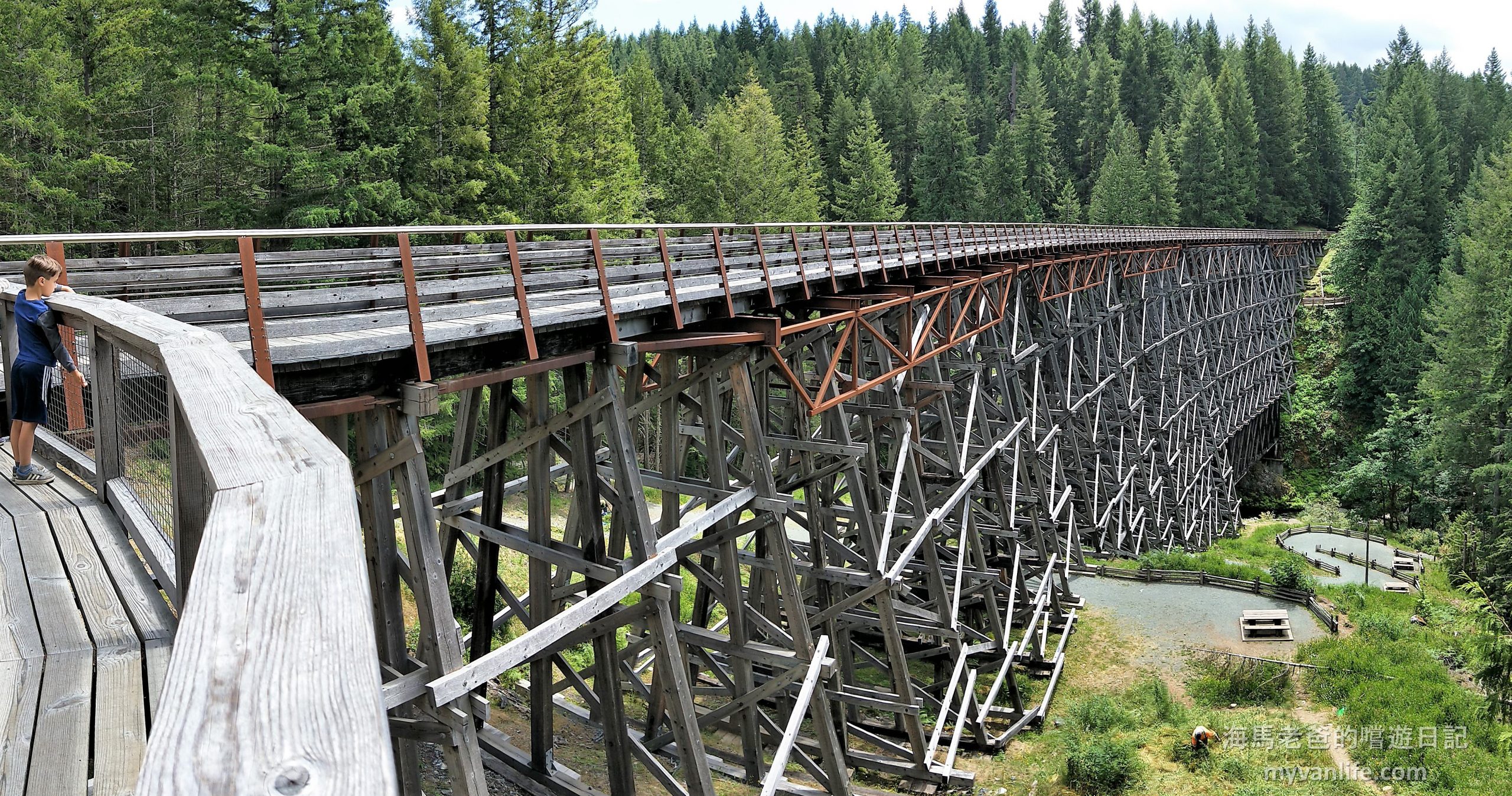 溫哥華島旅遊｜鮮為人知的秘境景點，百年木造火車棧橋 Kinsol Trestle