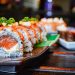 sushi on ceramic plate